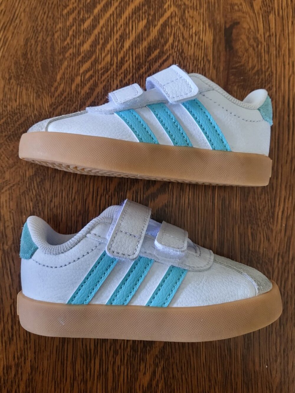 Adidas VL Court 3.0 Sneaker White & Blue Size 5K